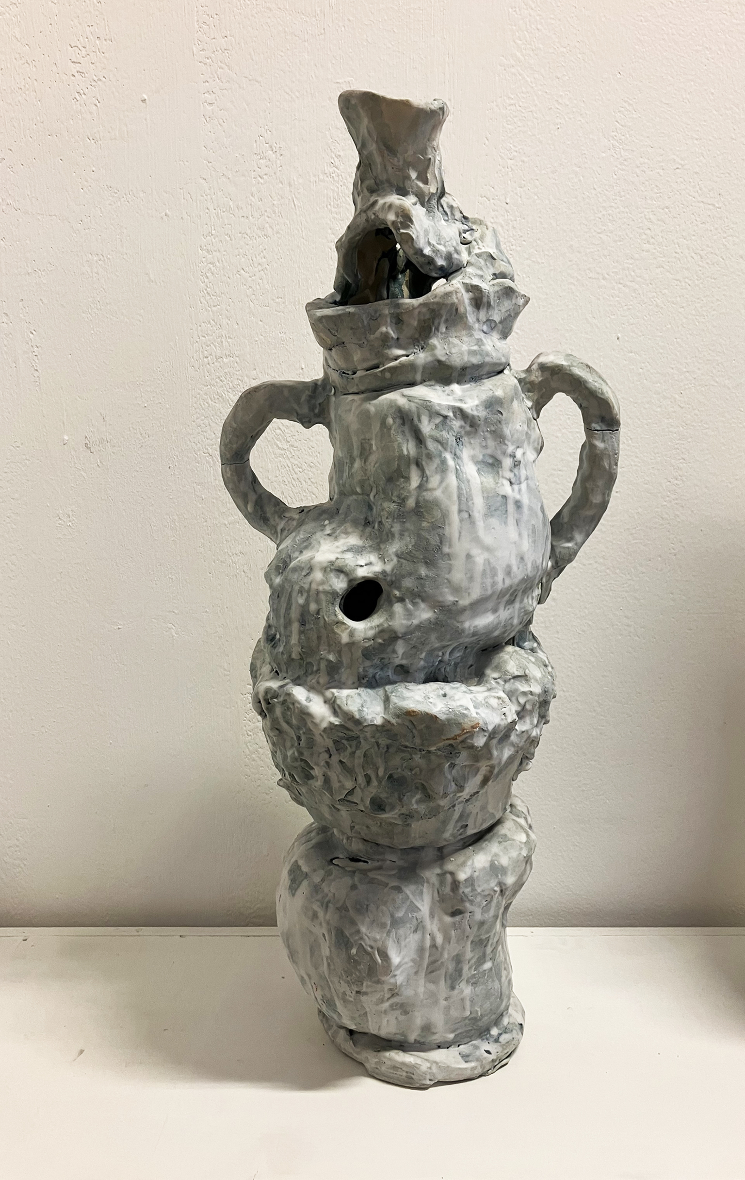 L. Boisi, Vaso Anfora, Ceramica Secondo Fuoco, 70x24x24cm, 2013, Courtesy of Traffic Gallery
