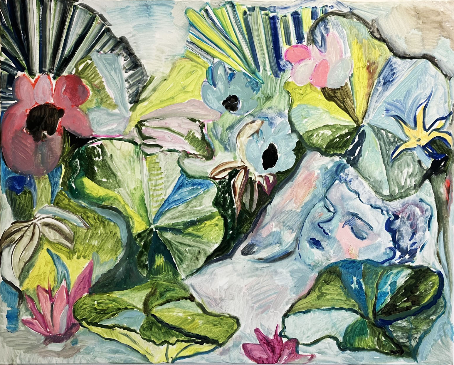 Lorenza Boisi, Ninfeo, Olio su Tela, 80x100cm, 2023