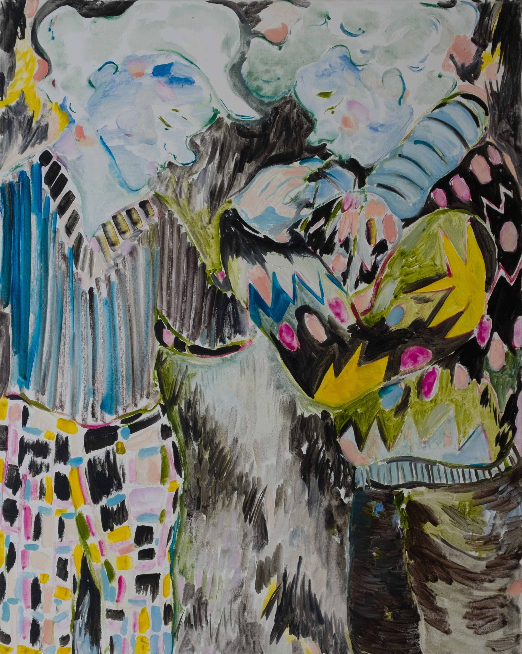 Lorenza Boisi, The Big Wednesday, Olio su Tela, 120x100 cm, 2018, Courtesy of Traffic Gallery