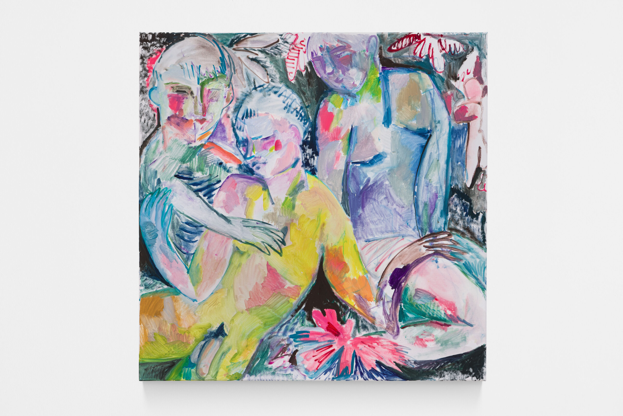 Lorenza Boisi, Triade, Olio su Tela, 100x100cm, 2025, Courtesy of Traffic Gallery