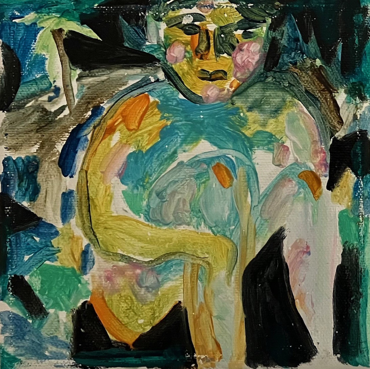 Lorenza Boisi, Untitled, Olio su Tela, 15x15cm, 2019